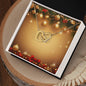 Christmas Background 006 - 18K Yellow Gold Finish Interlocking Hearts Necklace