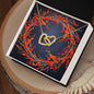 Christmas Background 121 - 18K Yellow Gold Finish Interlocking Hearts Necklace