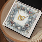 Christmas Background 081 - 18K Yellow Gold Finish Interlocking Hearts Necklace