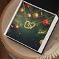 Christmas Background 120 - 18K Yellow Gold Finish Interlocking Hearts Necklace
