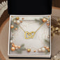 Christmas Background 039 - 18K Yellow Gold Finish Interlocking Hearts Necklace