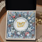Christmas Background 088 - 18K Yellow Gold Finish Interlocking Hearts Necklace