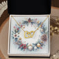 Christmas Background 075 - 18K Yellow Gold Finish Interlocking Hearts Necklace