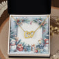 Christmas Background 093 - 18K Yellow Gold Finish Interlocking Hearts Necklace