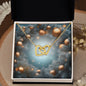 Christmas Background 105 - 18K Yellow Gold Finish Interlocking Hearts Necklace