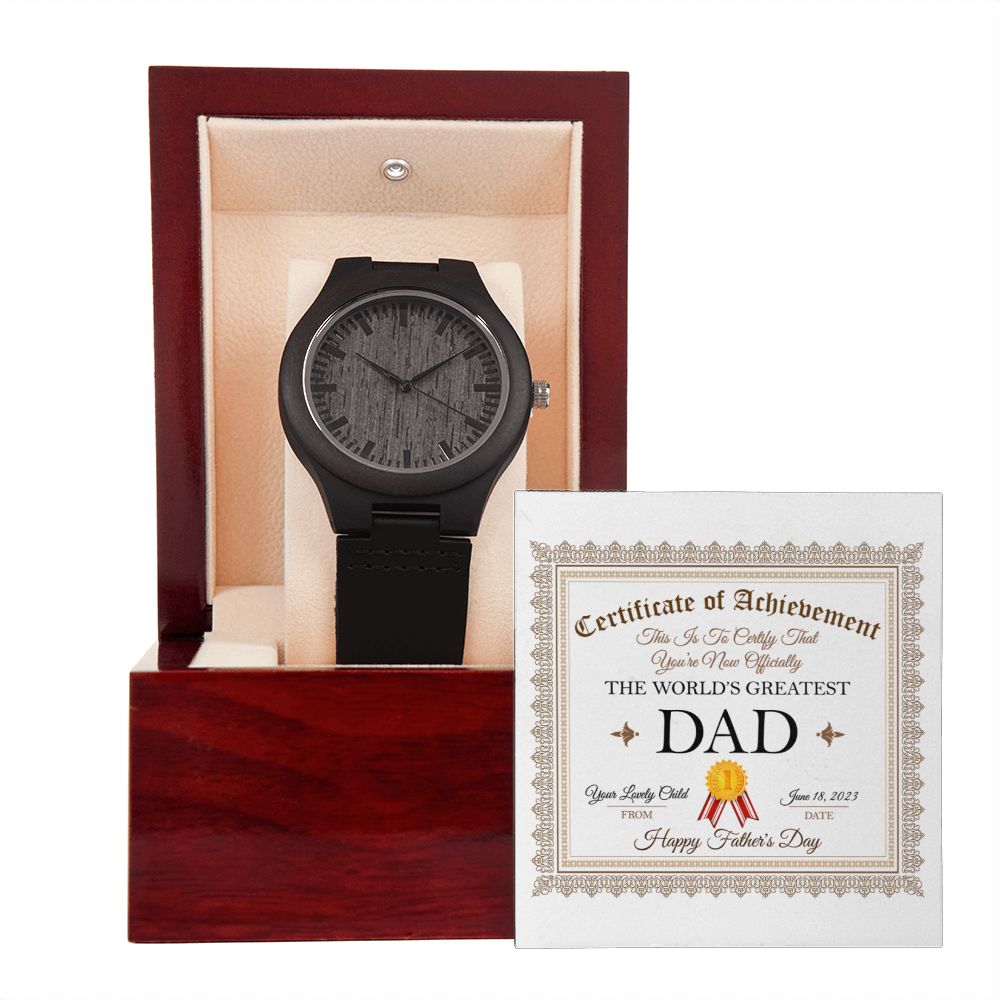 World's Greatest Dad - Wooden Watch