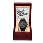 Best Father Since 2011 - Black Chronograph Watch