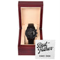 Best Father Since 2008 - Black Chronograph Watch