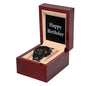 Happy Birthday v2 - Black Chronograph Watch