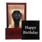Happy Birthday v2 - Black Chronograph Watch