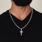 Happy Birthday Anthony - Stainless Steel Cuban Link Chain Cross Necklace