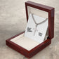Best Father Since 1960 - Stainless Steel Cuban Link Chain Cross Necklace With Mahogany Style Luxury Box