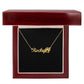 Personalized Paw Print Name Necklace v2