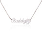 Paw Print Personalized Name Necklace