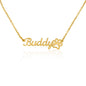 Paw Print Personalized Name Necklace
