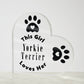 Yorkie Terrier - Heart Acrylic Plaque