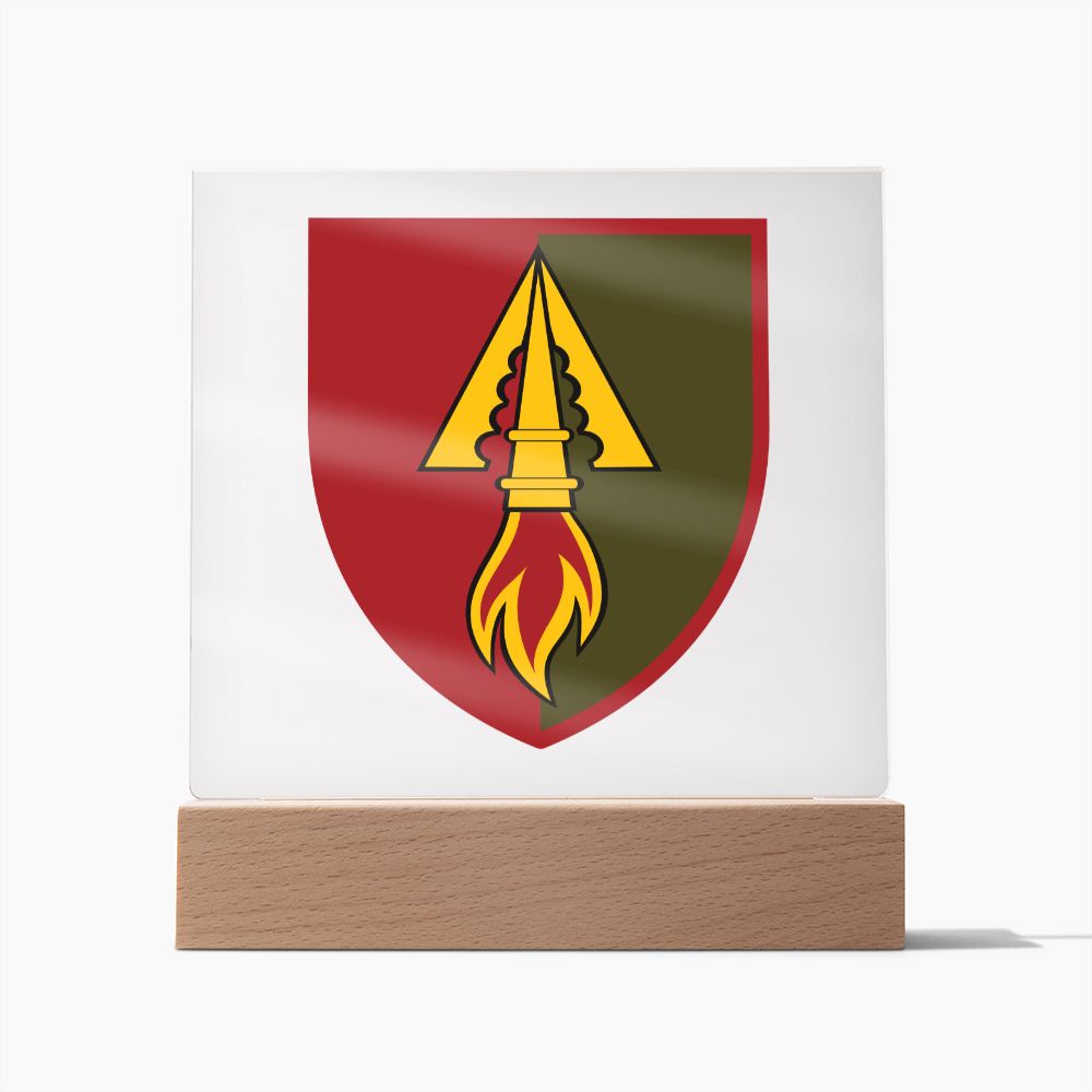 1039th Air Defence Missile Regiment (Ukraine) - Square Acrylic Plaque