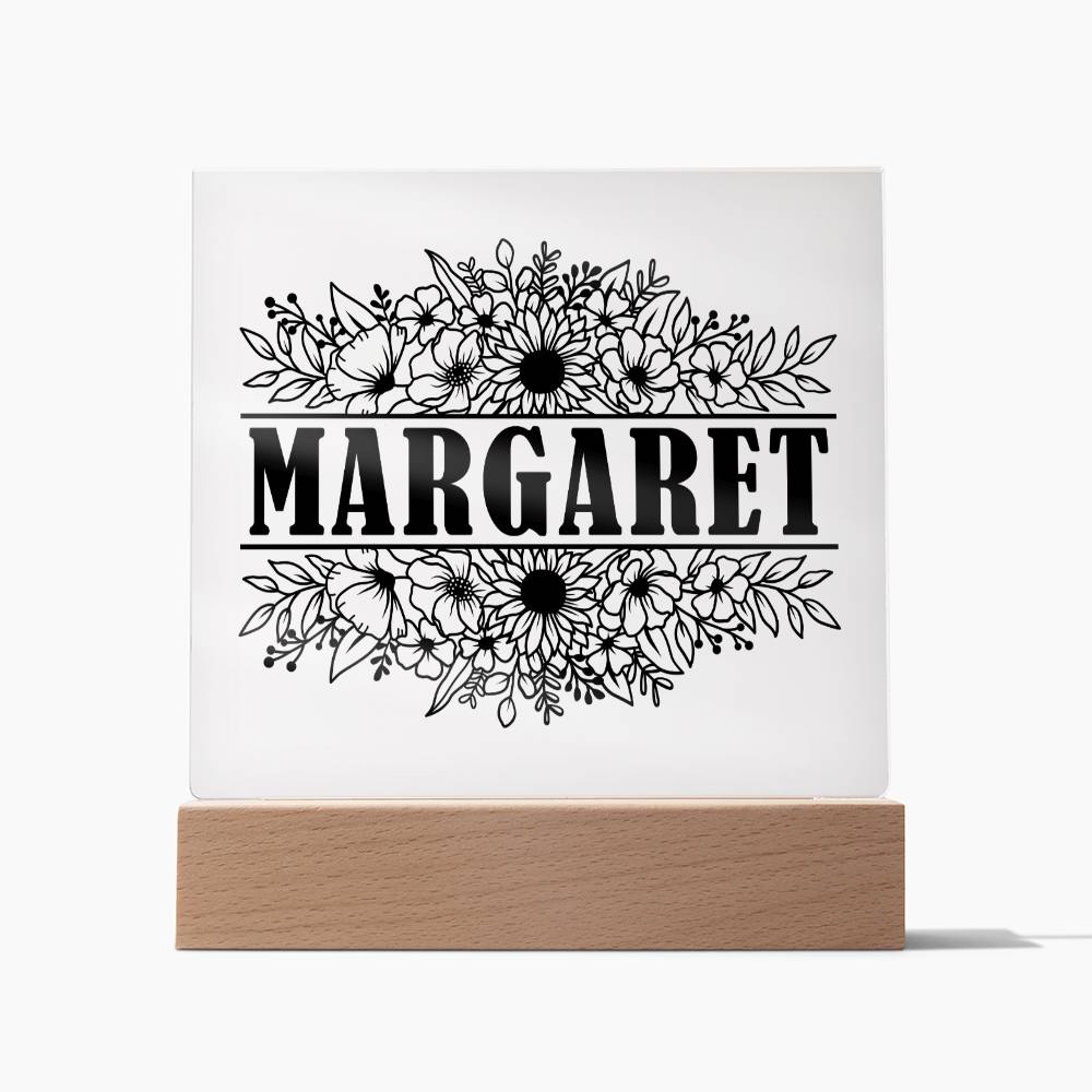 Margaret v2 - Square Acrylic Plaque