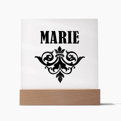 Marie v01 - Square Acrylic Plaque