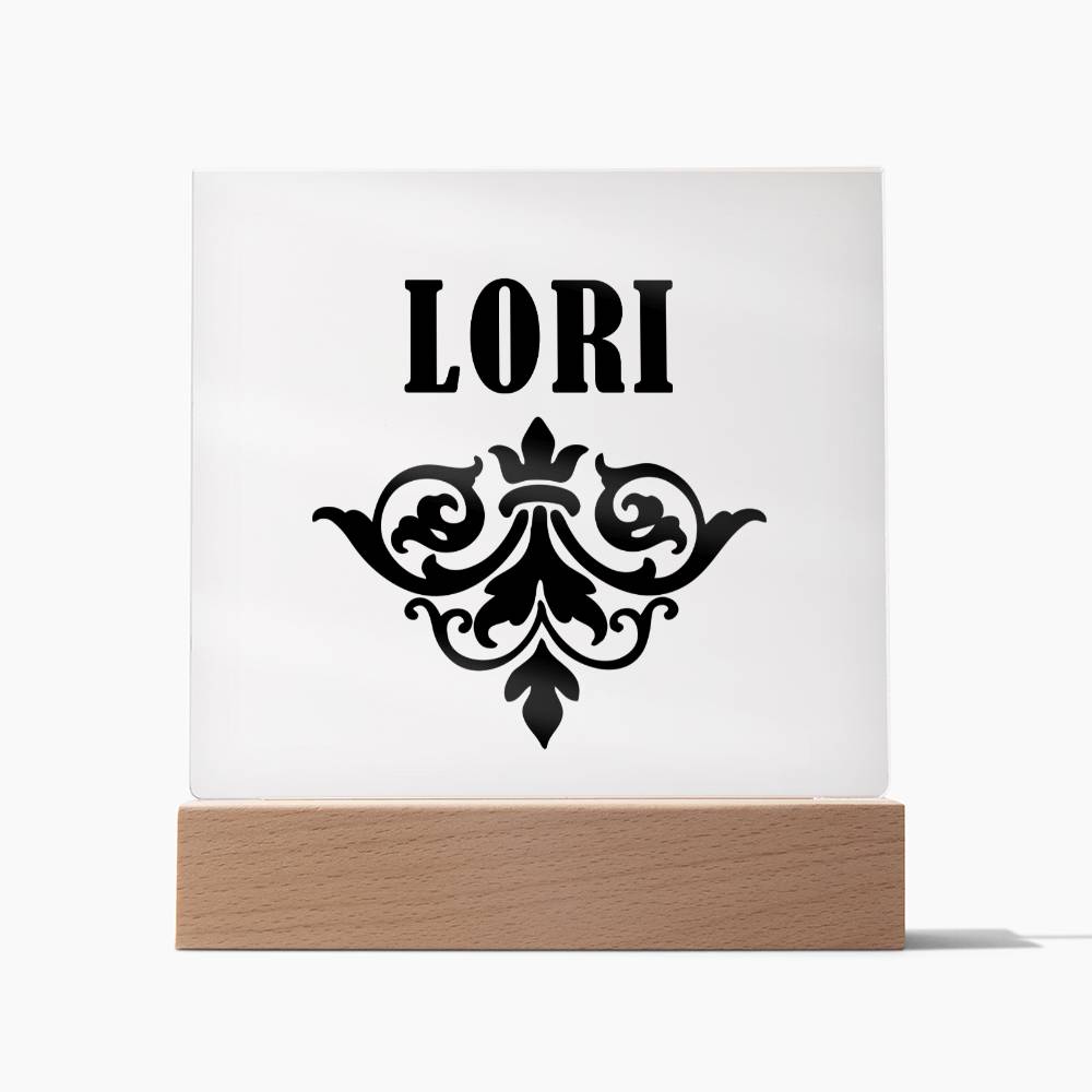 Lori v01 - Square Acrylic Plaque
