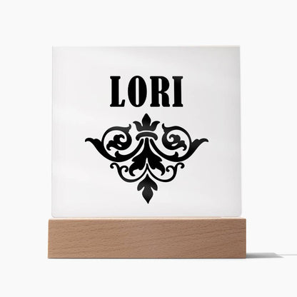 Lori v01 - Square Acrylic Plaque