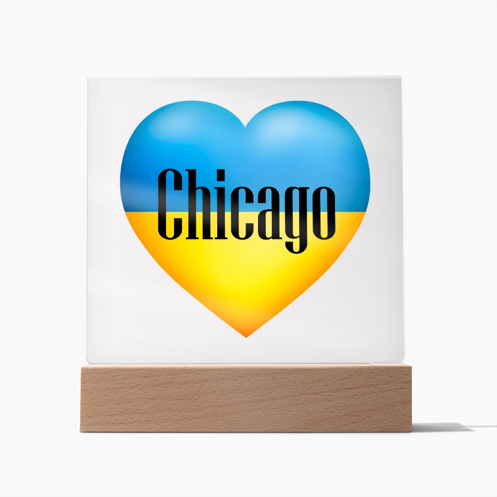 Ukrainian In Chicago - Square Acrylic Plaque