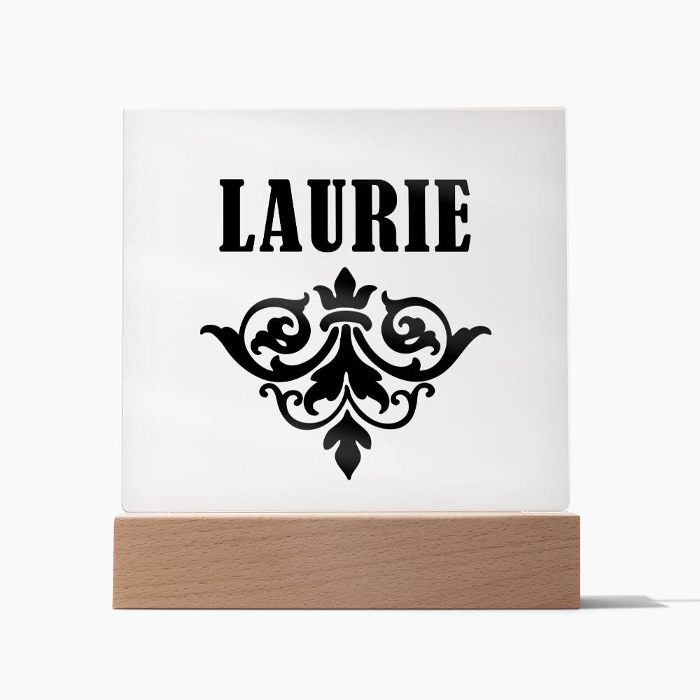 Laurie v01 - Square Acrylic Plaque