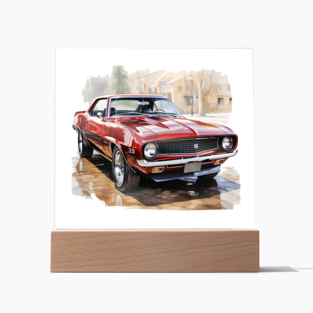 Muscle Car 04 - Square Acrylic Plaque