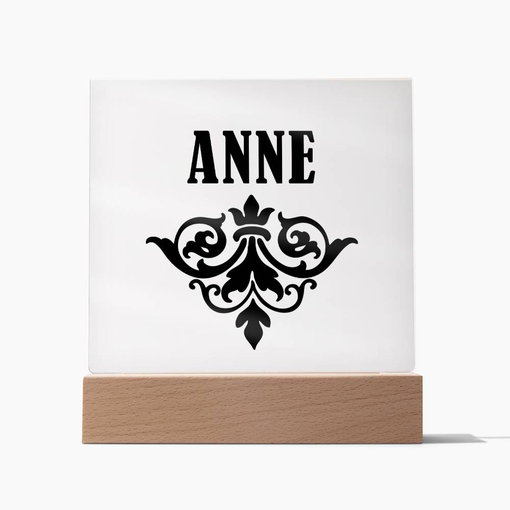 Anne v01 - Square Acrylic Plaque