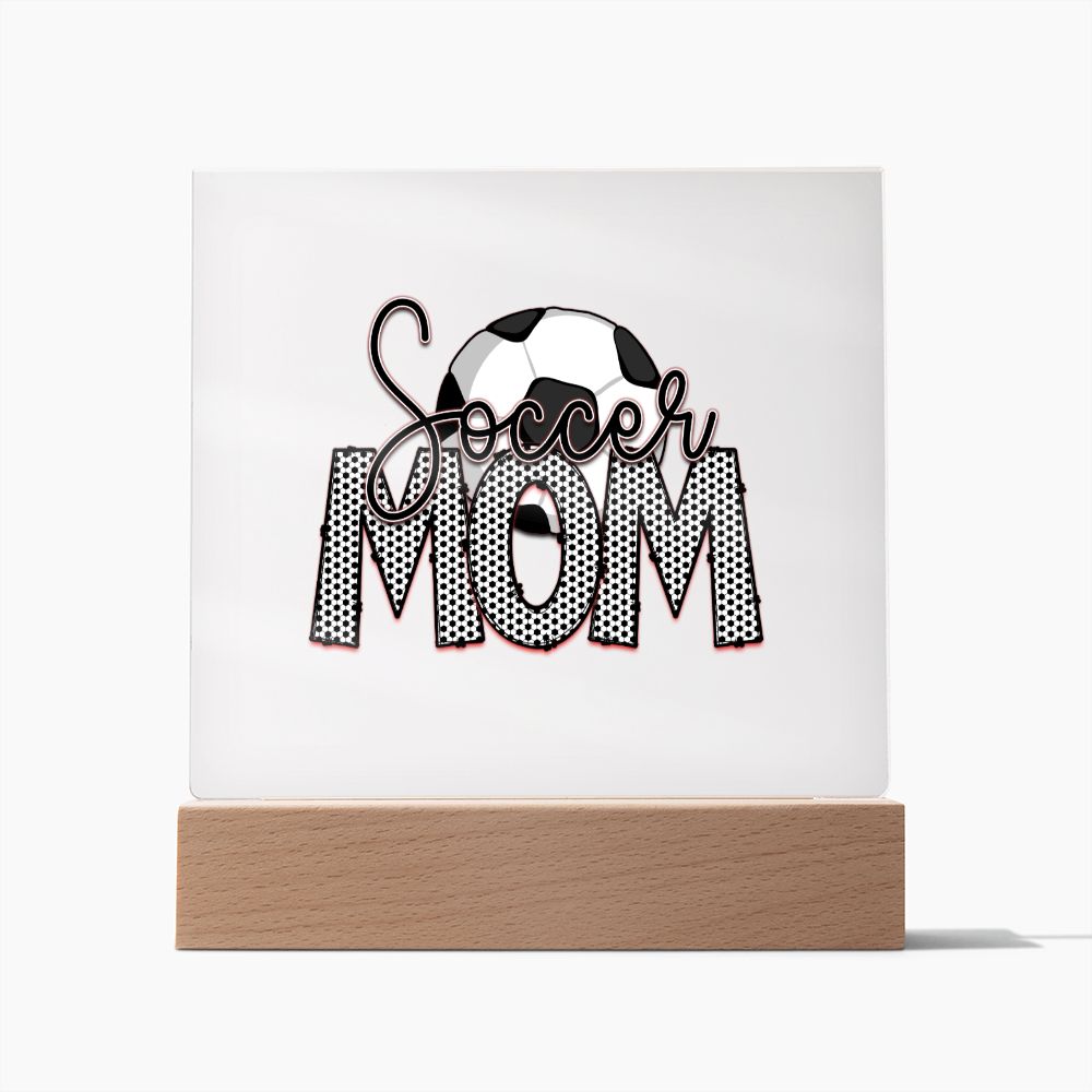 Soccer Mom v2 - Square Acrylic Plaque
