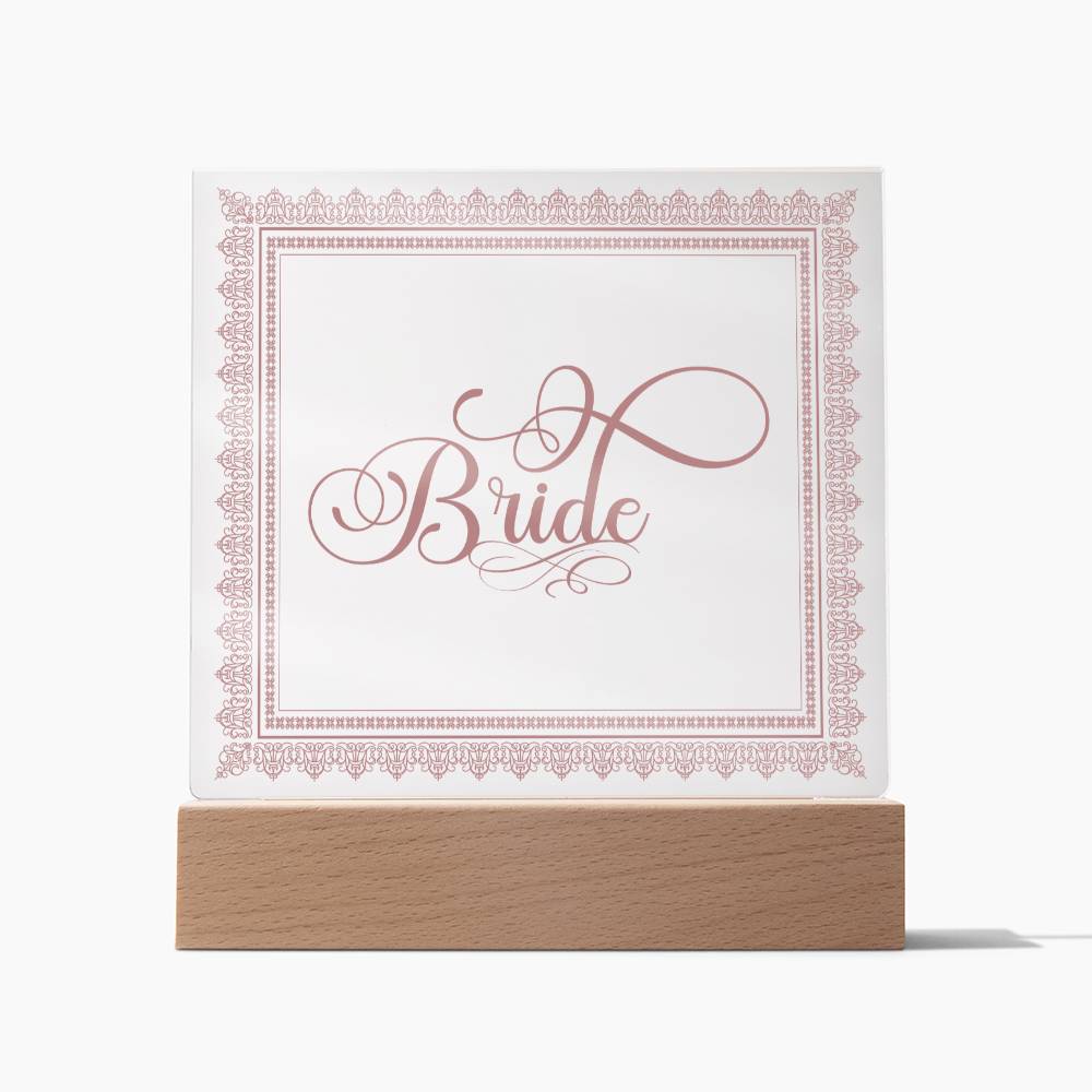 Bride (Rose) - Square Acrylic Plaque