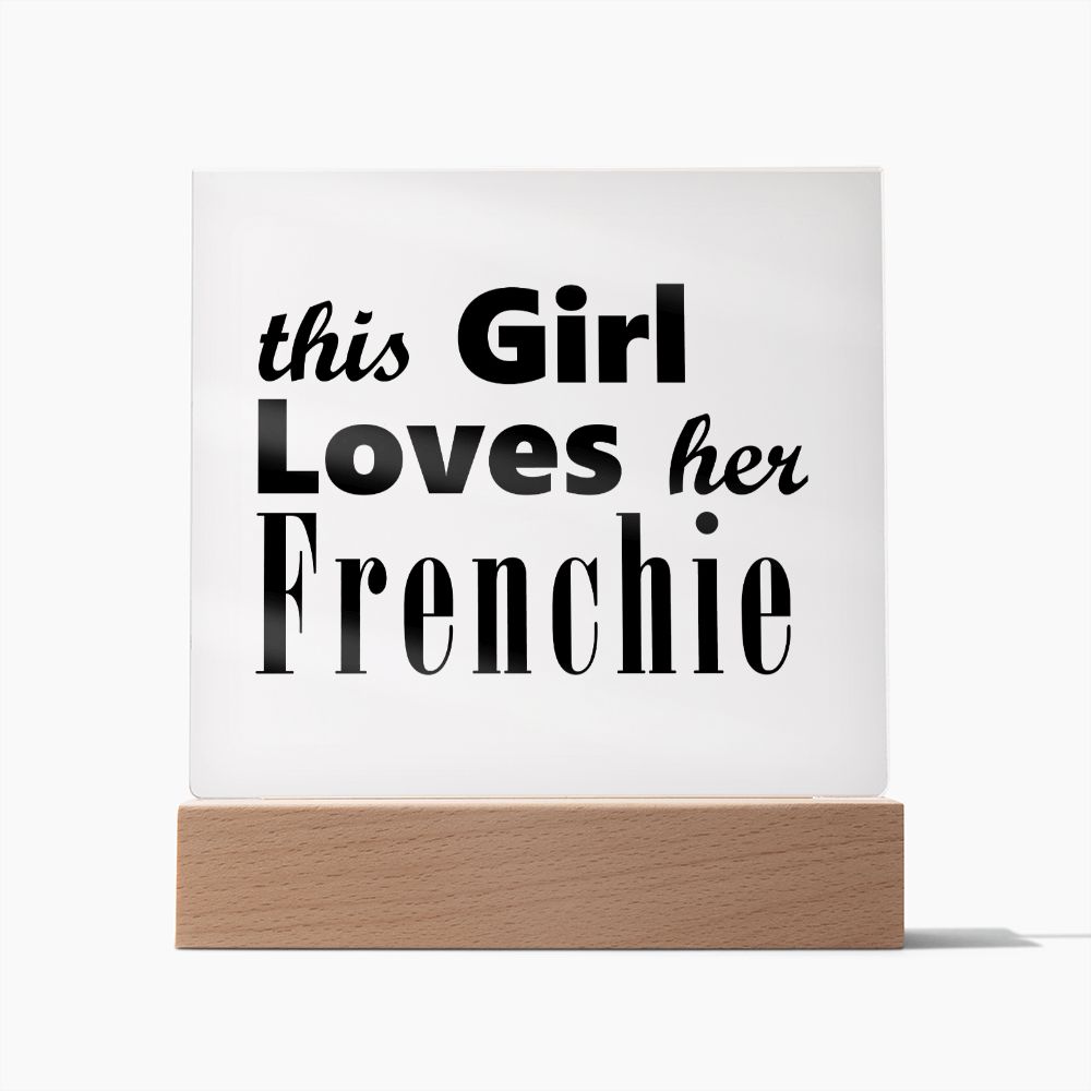Frenchie - Square Acrylic Plaque