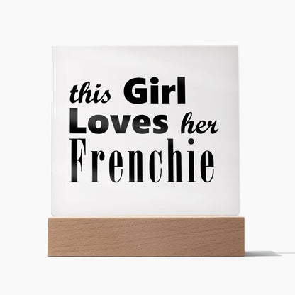 Frenchie - Square Acrylic Plaque