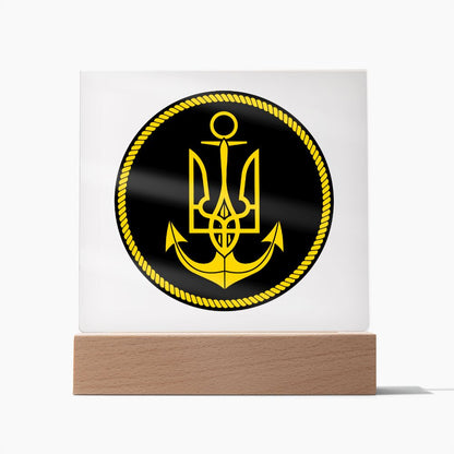 Navy (Ukraine) - Square Acrylic Plaque