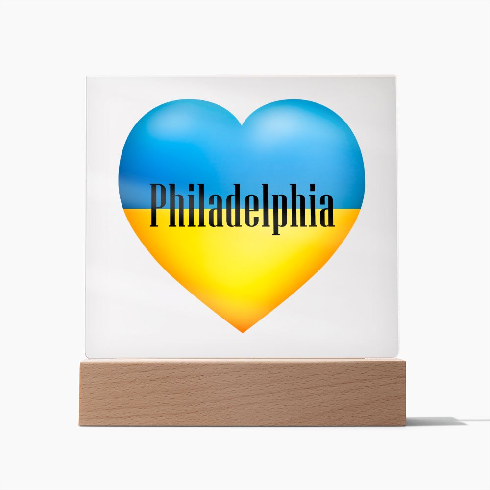 Ukrainian In Philadelphia - Square Acrylic Plaque