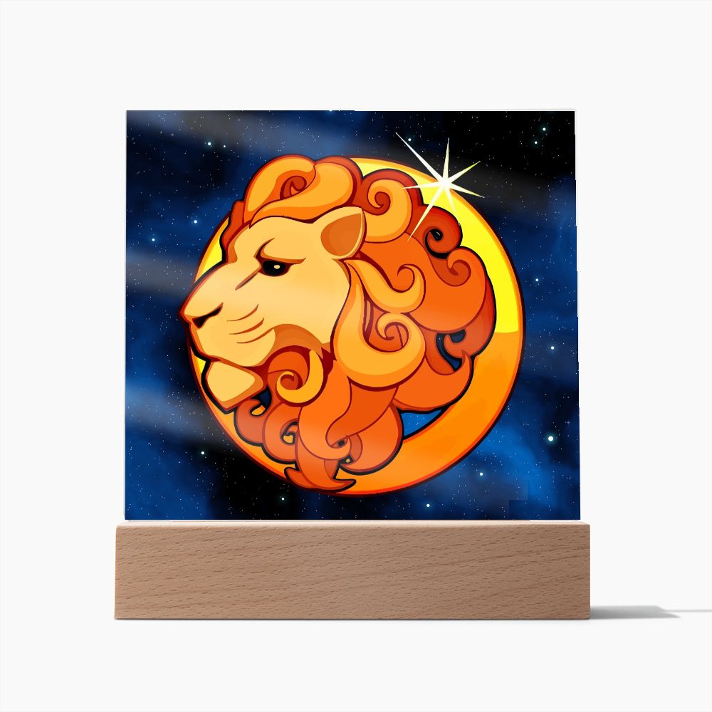Zodiac Sign Leo - Square Acrylic Plaque