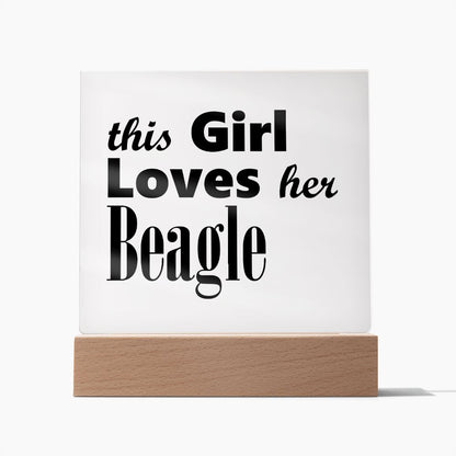 Beagle - Square Acrylic Plaque