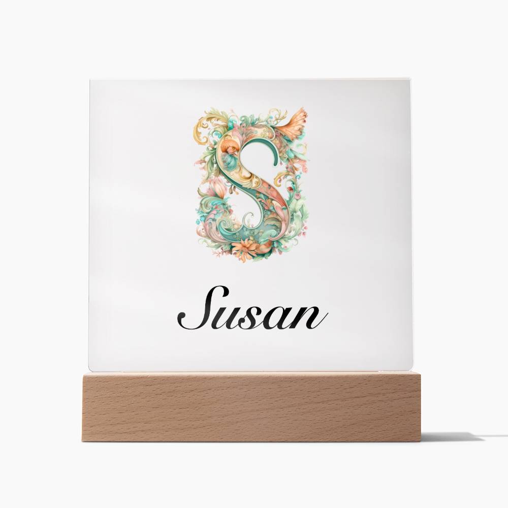 Susan 01 - Square Acrylic Plaque