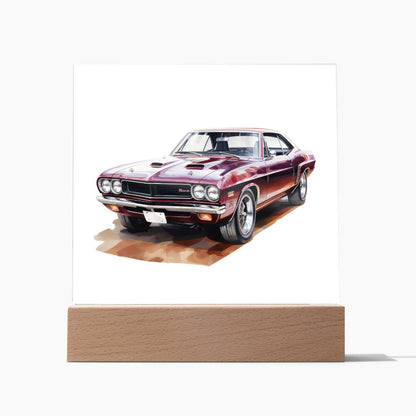 Muscle Car 10 - Square Acrylic Plaque
