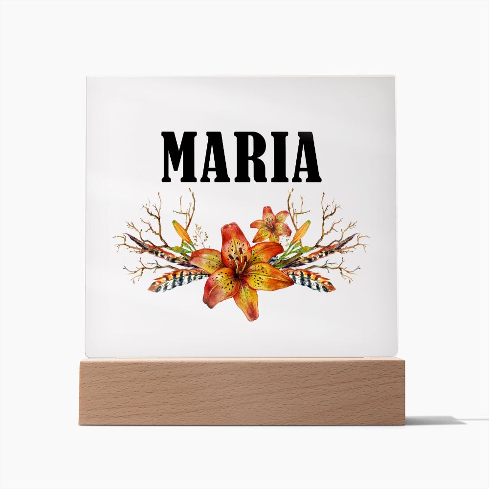 Maria v3 - Square Acrylic Plaque