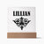 Lillian v01 - Square Acrylic Plaque