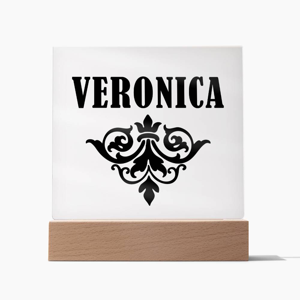 Veronica v01 - Square Acrylic Plaque