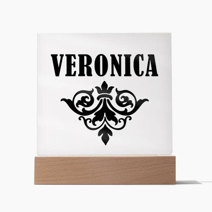 Veronica v01 - Square Acrylic Plaque