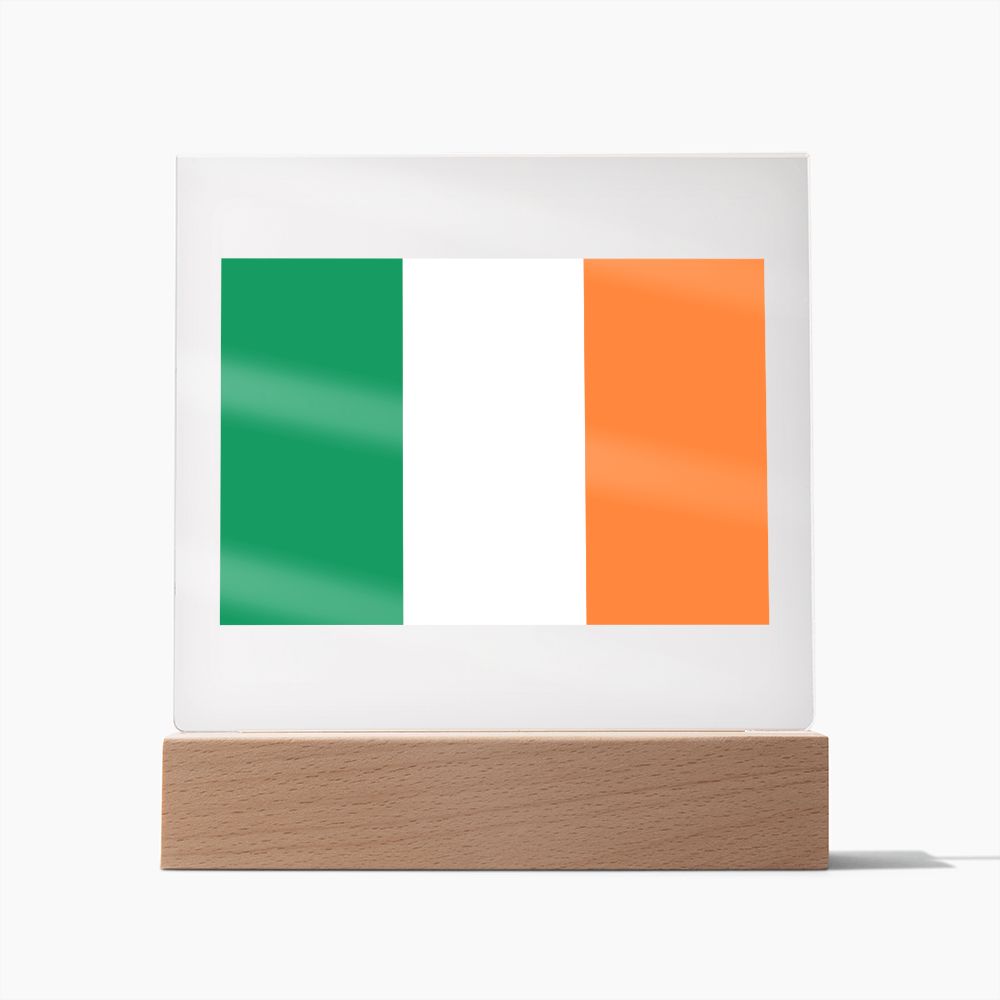 Irish Flag - Square Acrylic Plaque
