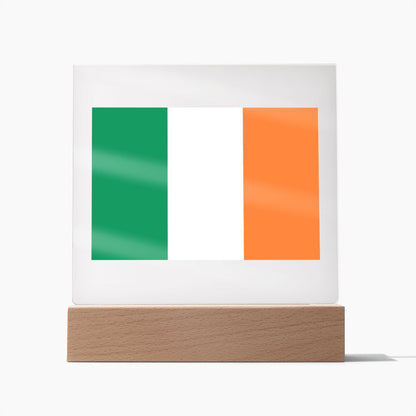Irish Flag - Square Acrylic Plaque