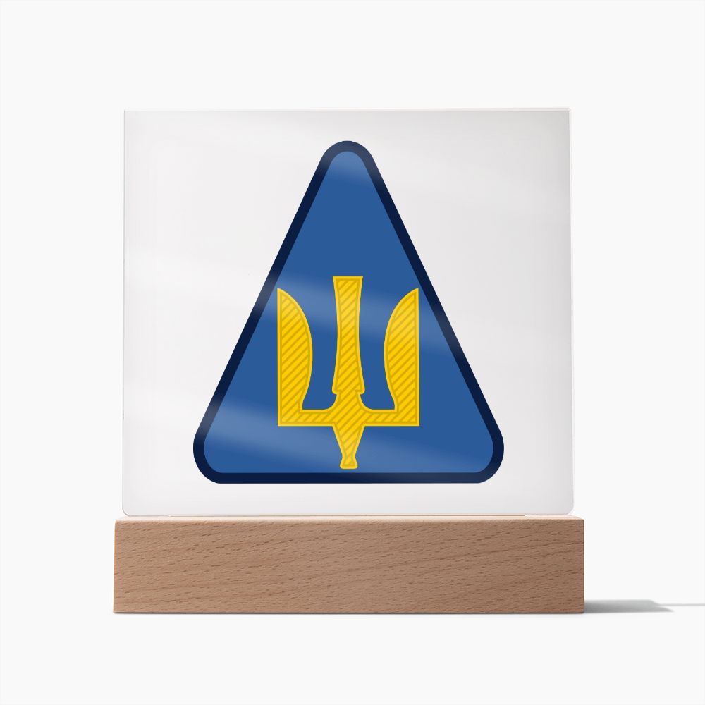 Air Force (Ukraine) - Square Acrylic Plaque