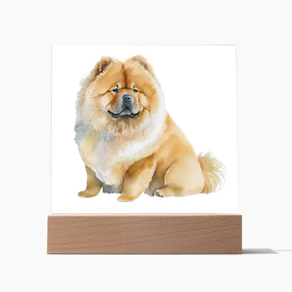 Dog Lover Collection (Watercolor) 06 - Square Acrylic Plaque