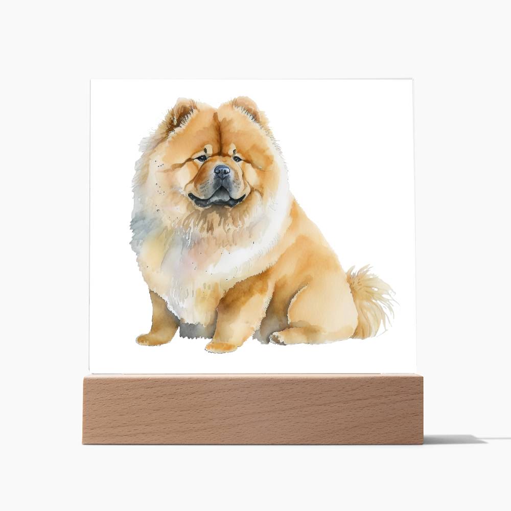 Dog Lover Collection (Watercolor) 06 - Square Acrylic Plaque