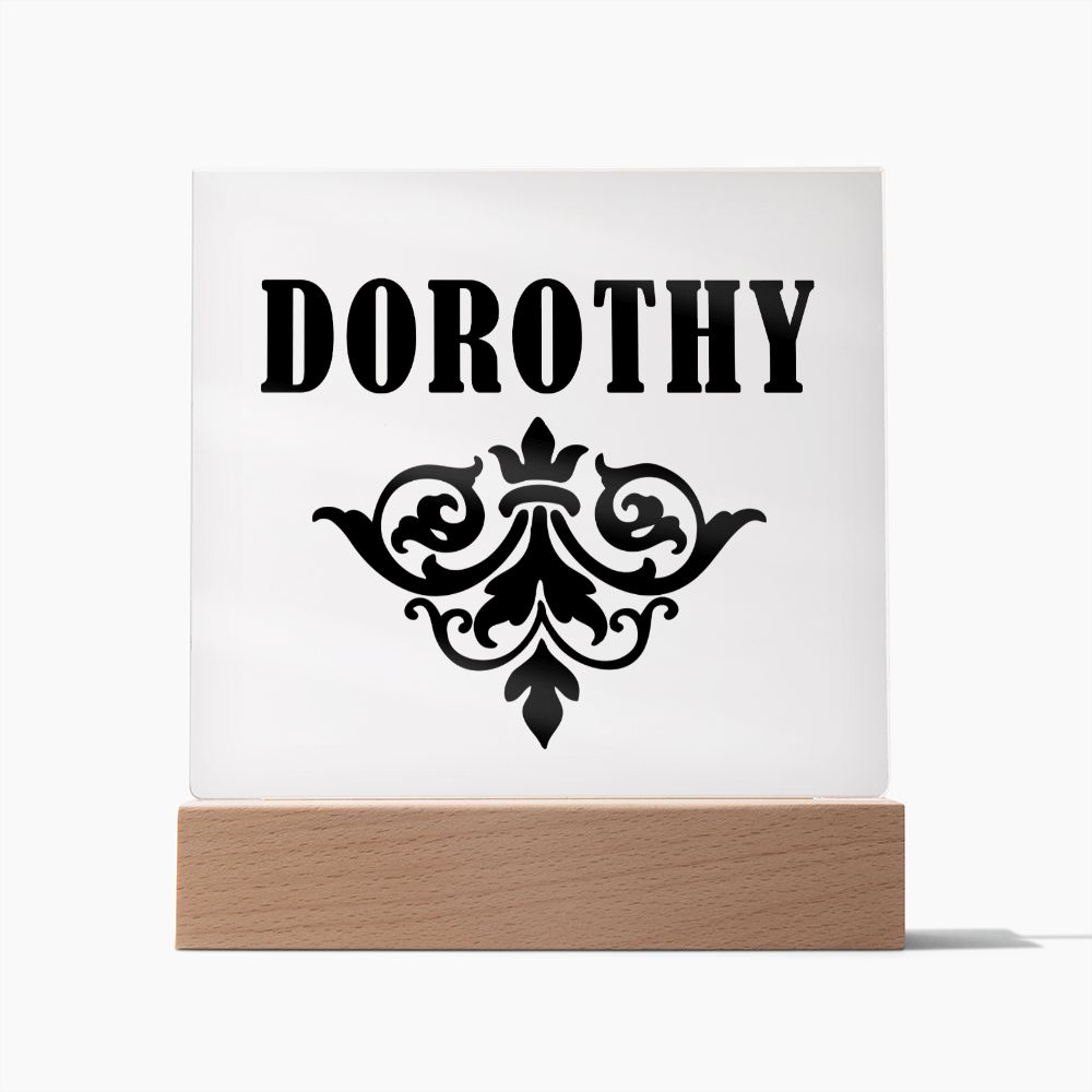 Dorothy v01 - Square Acrylic Plaque