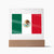 Mexican Flag - Square Acrylic Plaque
